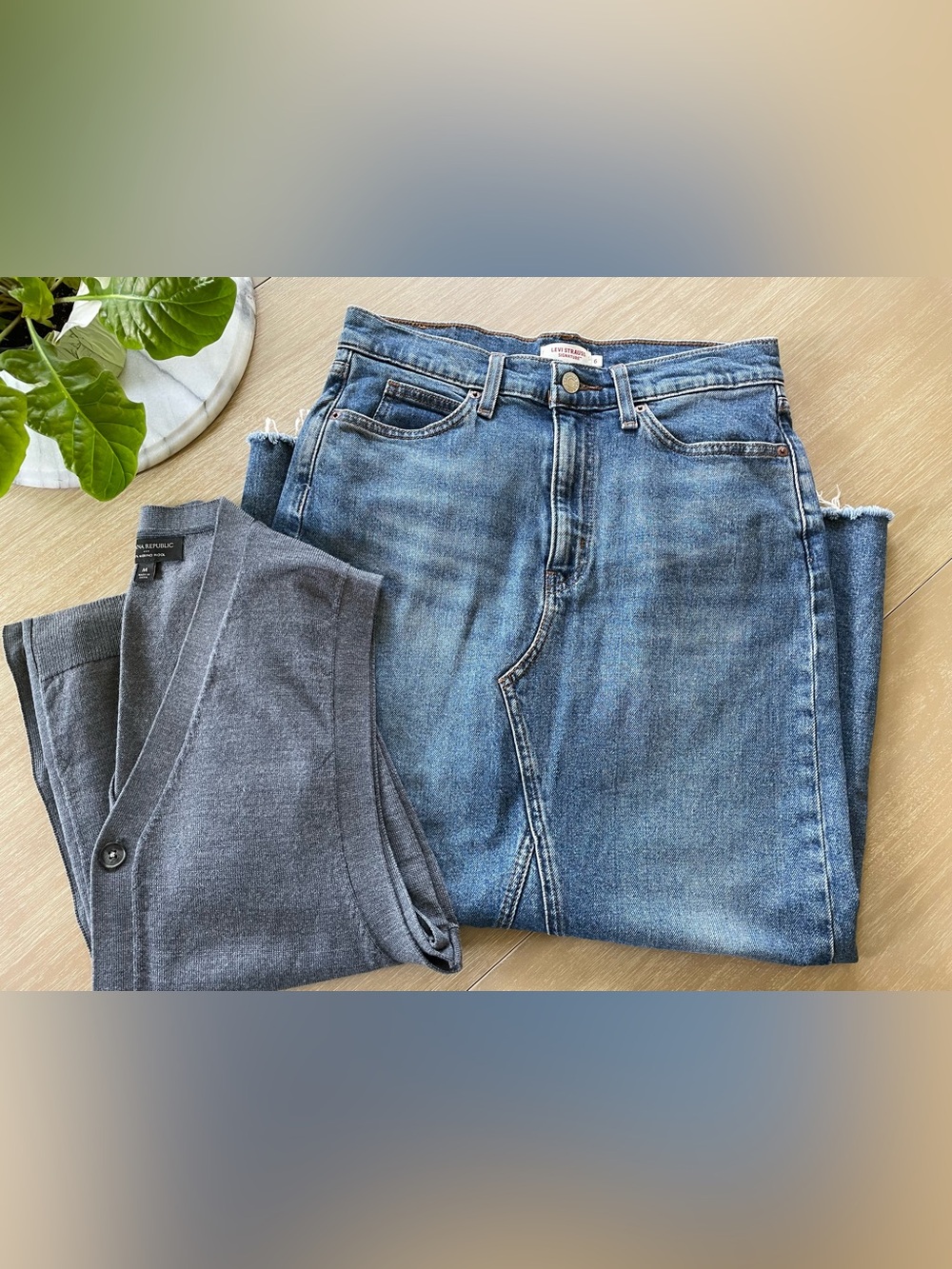 Levi Strauss Denim Maxi Skirt - Picture 4 of 10
